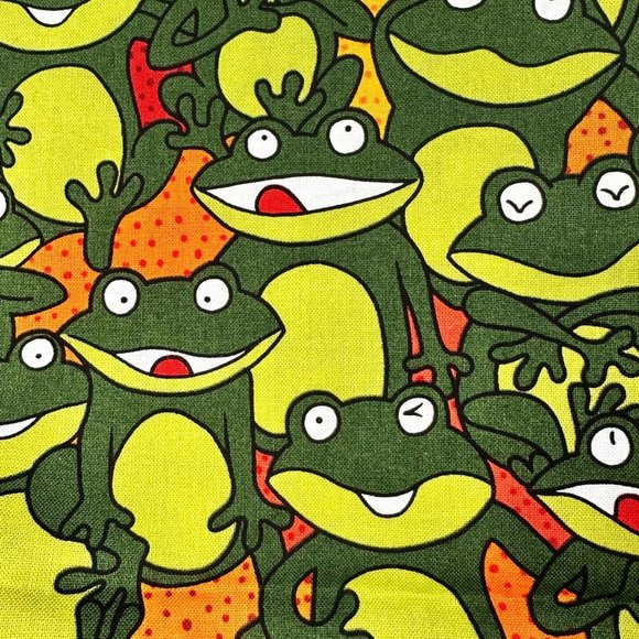 Rare "Over the Rainbow" Frog Fabric by Robert Kaufman - BTY - Picture 3 of 6